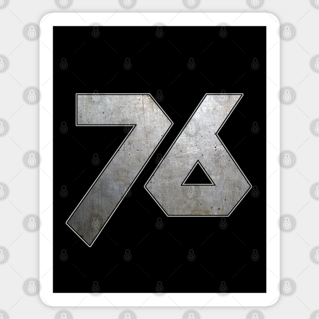Number 76 Number 76 Sticker TeePublic